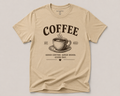 Coffee Est. Daily — Vintage Café Graphic T-Shirt | Good Coffee Good Mood Good Day Tee